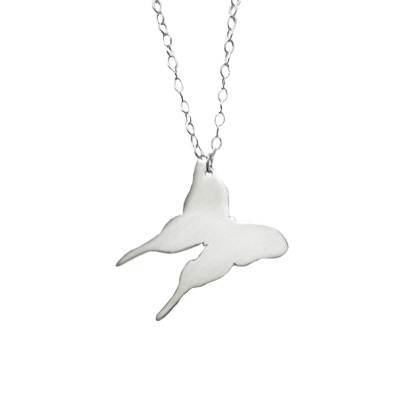 jewelry necklace butterfly silver