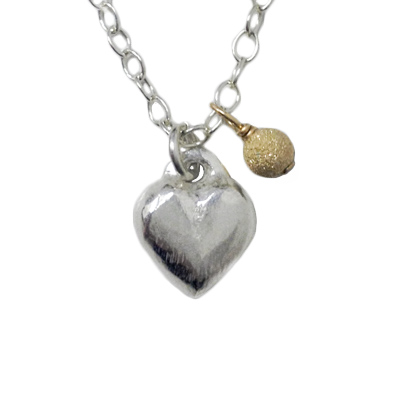 jewelry necklace fine silver heart gfball