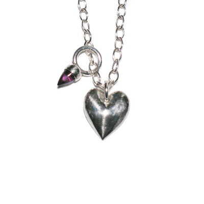 jewelry necklace heart amy bullet