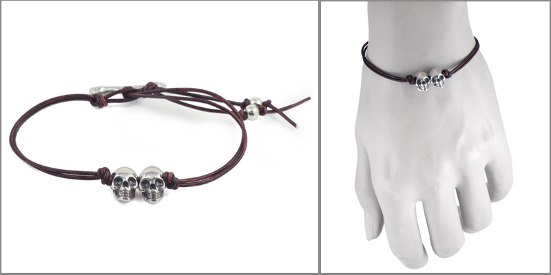 bracelet skull 2 side model