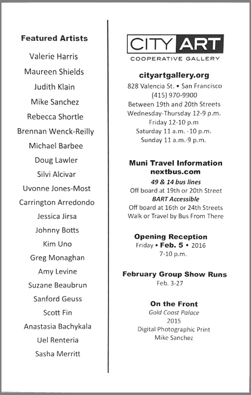 City Art Feb Artists