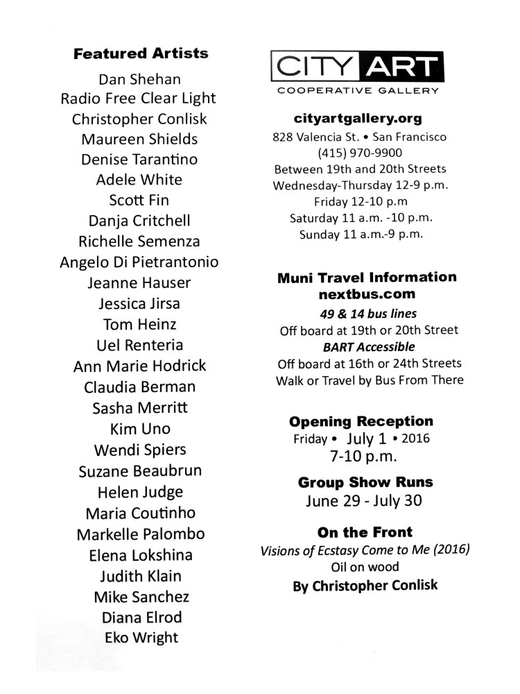 City Art Artists july