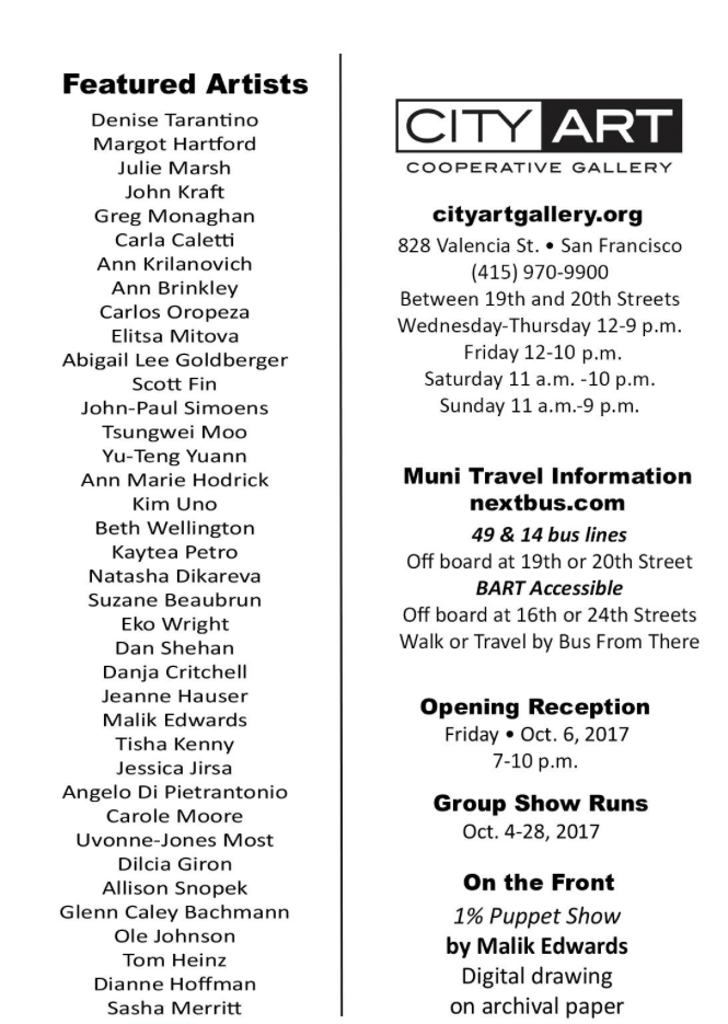 City Art October show